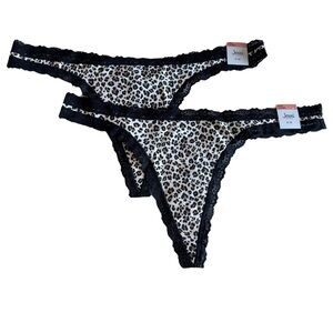 Jenni Intimidates 2Pk Leopard Thongs